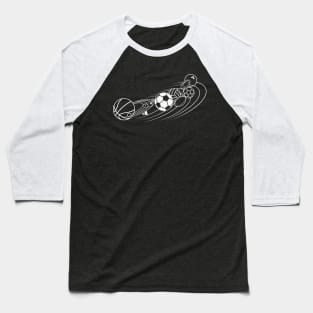 Ball System outlines Baseball T-Shirt
